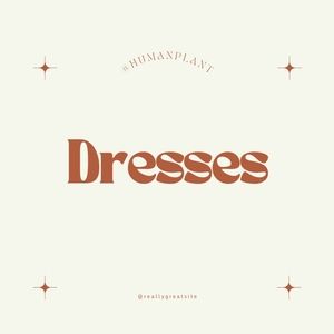 Dresses of a variety of sizes and styles